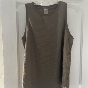 Calia Khaki Ribbed Tank Top athletic apparel women’s medium